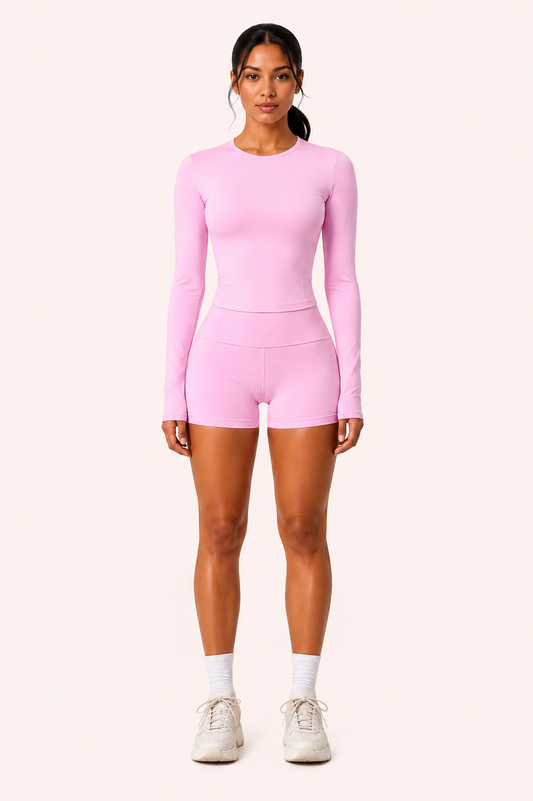 Blush Flow Shorts Set