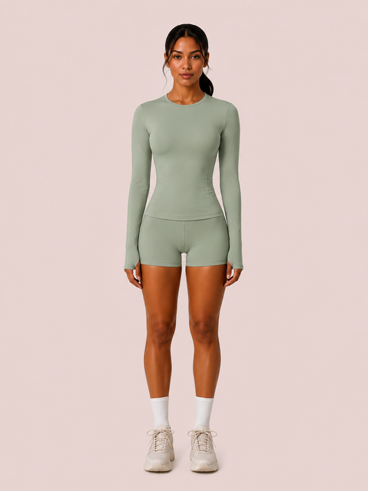 Sage Flow Shorts Set